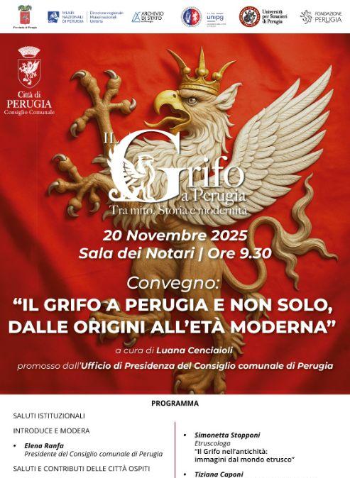 Giovedì l'incontro su “Il Grifo a Perugia e non solo. Dalle origini all’età moderna”