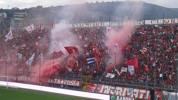 Multa al Perugia per quanto accaduto nel derby con la Ternana