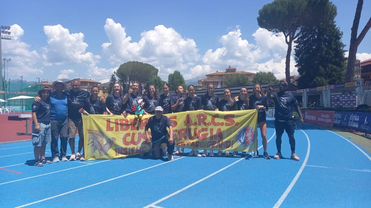 L'Arcs Cus Perugia ha centrato la permanenza nella massima serie dell'atletica femminile: settimo posto in finale oro