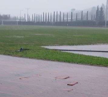 Rinviata per il temporale la partita della Primavera del Perugia: terreno impraticabile