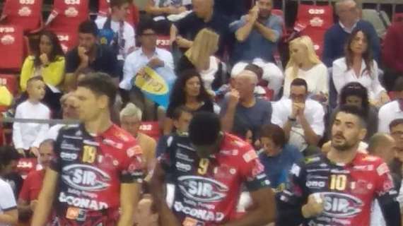 Sir Safety Conad Perugia- Top Volley Latina (LIVE): primo set 25- 18