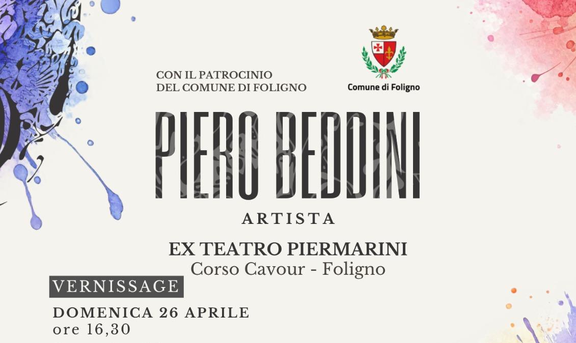 Le opere di Piero Beddini saranno esposte a Foligno dal 26 aprile al 10 maggio