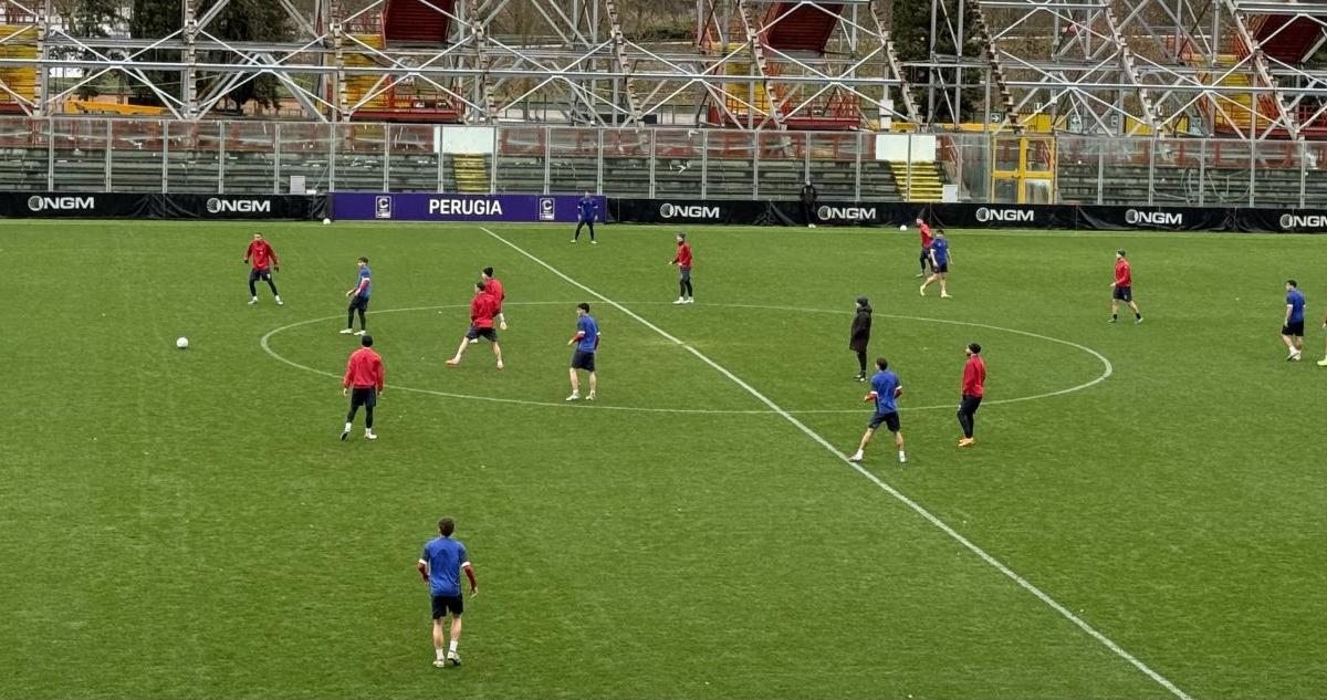 L'amichevole di oggi del Perugia al Curi contro la Primavera biancorossa