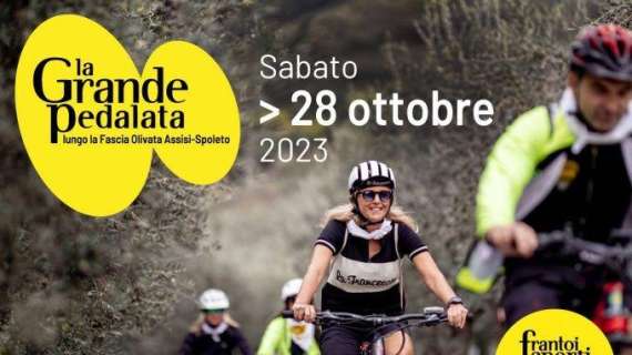 Il 28 ottobre appuntamento con “La Grande Pedalata lungo la Fascia olivata Assisi-Spoleto” 