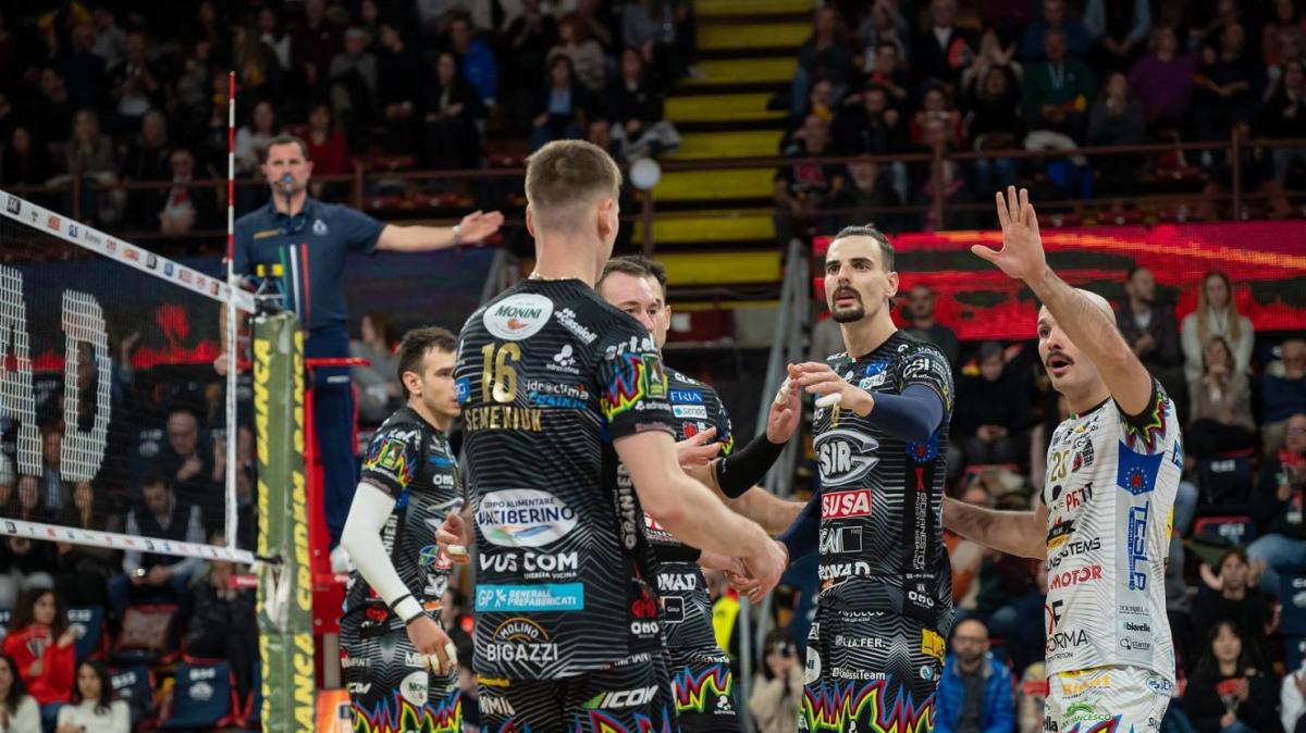 Domani la Sir Perugia alle 18 al PalaBarton in campionato contro Cisterna