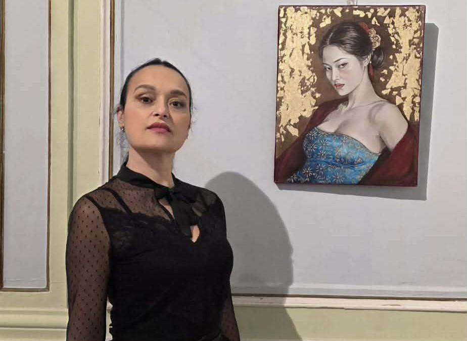 L'artista umbra Moira Lena Tassi protagonista a Venezia di una vibrante ed applaudita performance