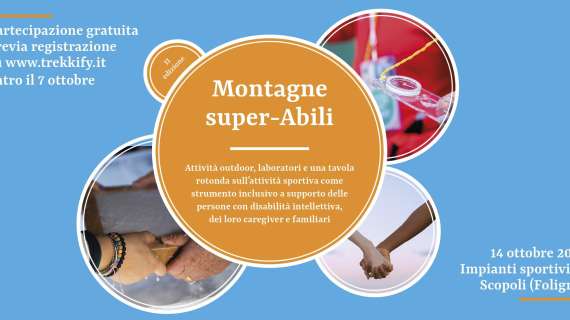 Il 14 ottobre torna "Montagne super-Abili", giornata per l'inclusione sociale e sportiva 