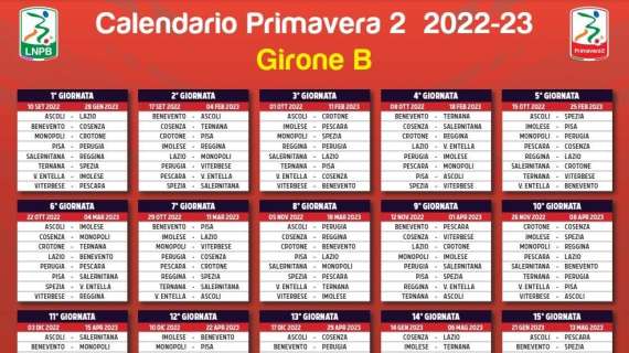 La Primavera del Perugia inizierà il campionato il 10 settembre a Pisa