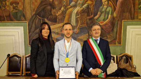 Anche Davide Mencaroni iscritto all'albo delle “Stelle dello Sport Magionese”