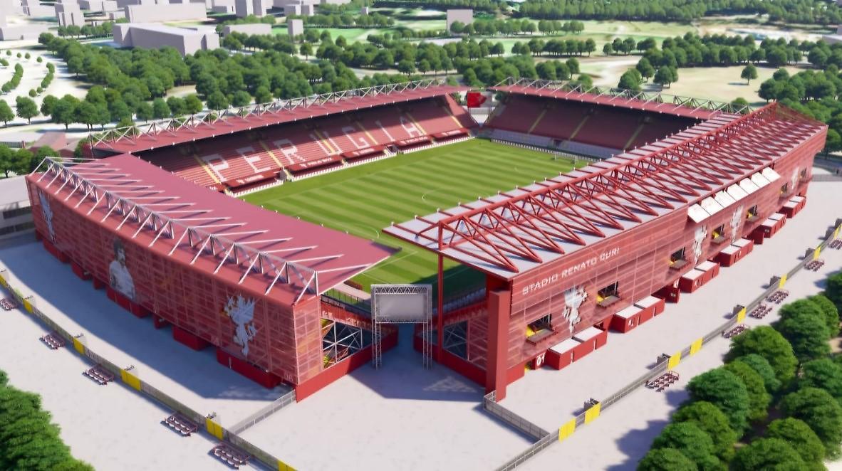 Il Perugia pronto ad imitare la Juventus con il nuovo Stadio Curi 