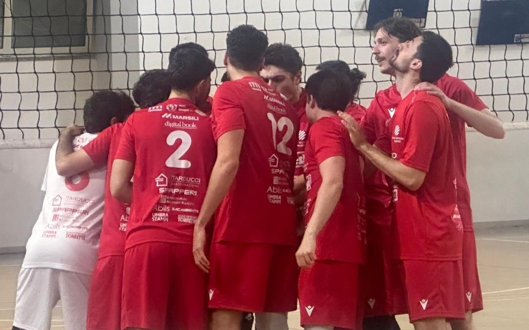 Nei quarti dei playoff di C di volley maschile vittoria del Città di Castello ad Orvieto 
