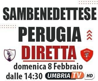 Domenica la partita Sambendettese-Perugia in diretta integrale su Umbria Tv (canale 10)