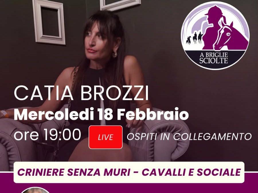 Torna questo mercoledì (alle 19) "A briglie sciolte", la trasmissione di Catia Brozzi su RGS Radio