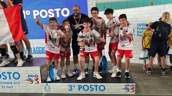 Bronzo alle finali nazionali per l'Under 12 di volley maschile della Sir Susa Vim Perugia