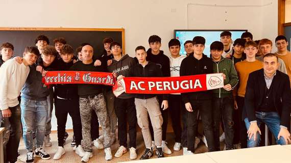 Il Perugia Calcio ospite al Liceo scientifico "Galeazzo Alessi"