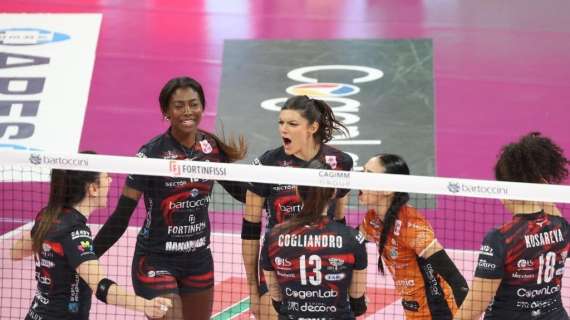 La Bartoccini Perugia supera di slancio il turno di Coppa Italia di A2 di volley femminile