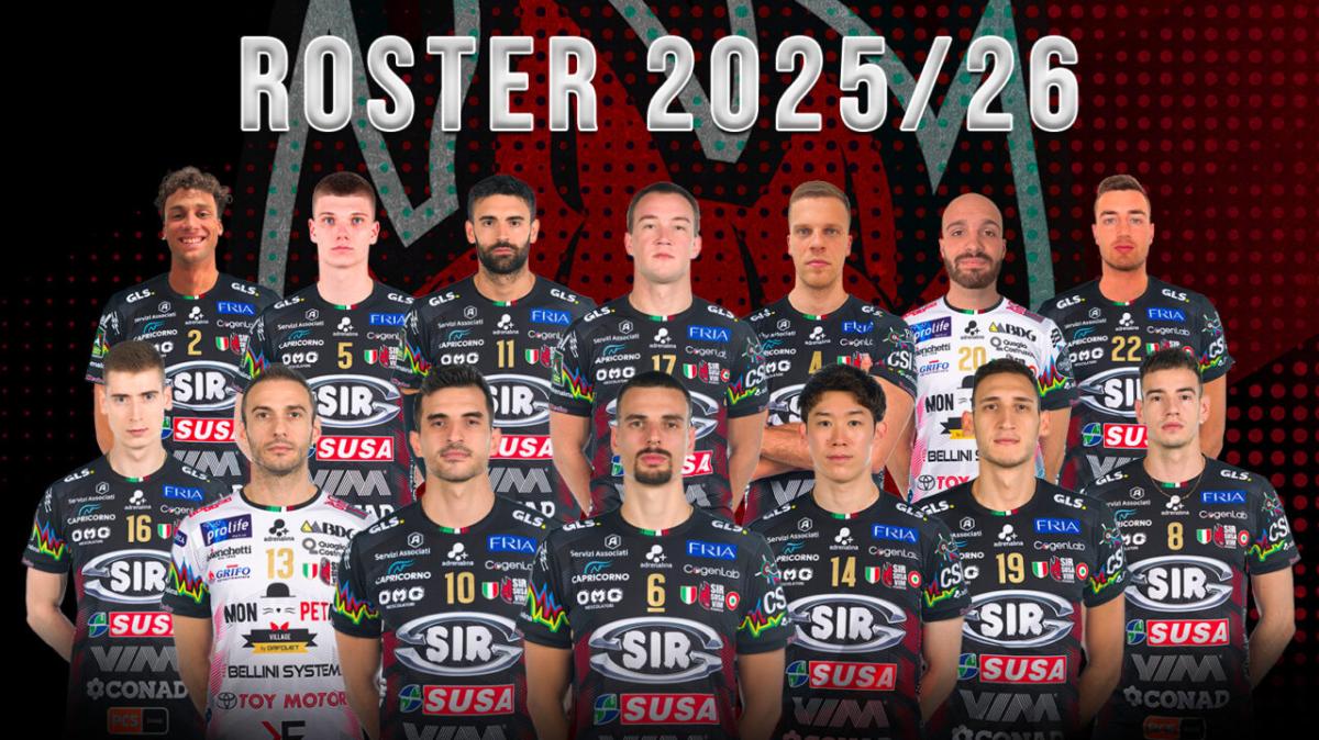 Le 12 squadre della Superlega di volley maschile nel dettaglio: Sir Susa Scai Perugia quelal da battere