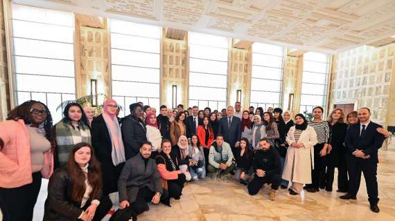 Studenti della Stranieri di Perugia ricevuti dal ministro degli esteri Antonio Tajani