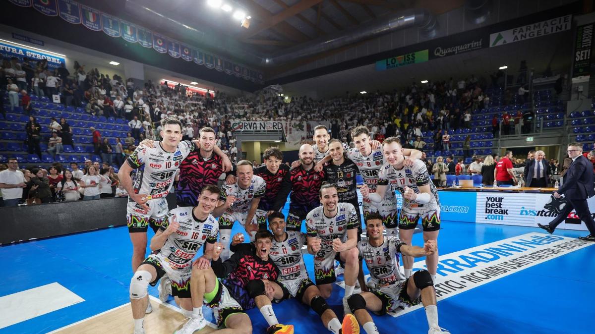 Così la vittoria della Sir Perugia ieri sera a Civitanova in Gara 2 della finale scudetto
