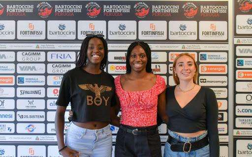 La Bartoccini Perugia ha presentato a sorpresa tre nuove giocatrici per la prossima A1 di volley