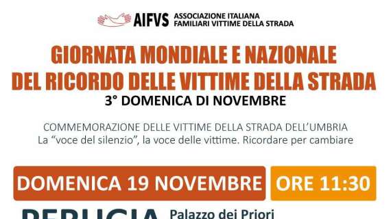 Domenica a Perugia la Giornata del ricordo delle vittime della strada: commozione non solo per Andrea Nardini 