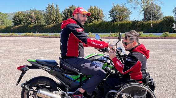 All'Autodromo di Magione una magnifica giornata dedicata ai disabili e le due ruote