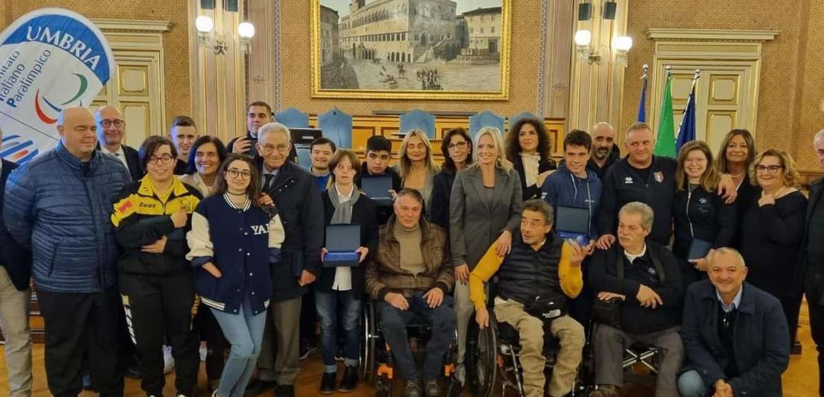 Premiati a Perugia i migliori atleti paralimpici dell'Umbria