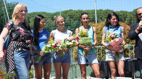Trofeo La Pineta a Ponte Felcino: ordine di arrivo femminile con Ylenia davanti a Francesca, Patrizia, Milena...