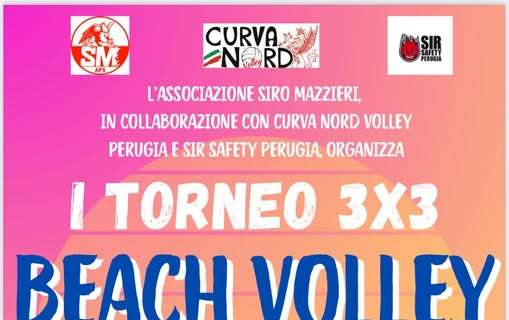 I tifosi della Sir giocano a beach volley! Torneo organizzato da Associazione Mazzieri insieme a Curva Nord e società