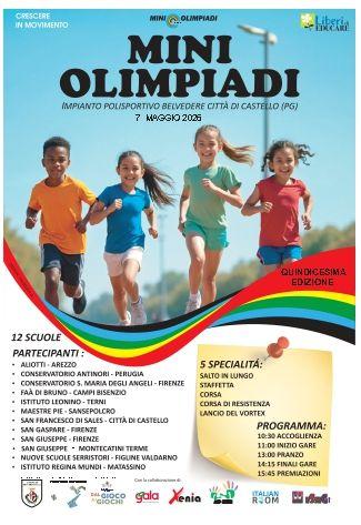 A Città di Castello il 7 maggio ci sarà la "Miniolimpiade" e l'8 "Giocando lo sport"