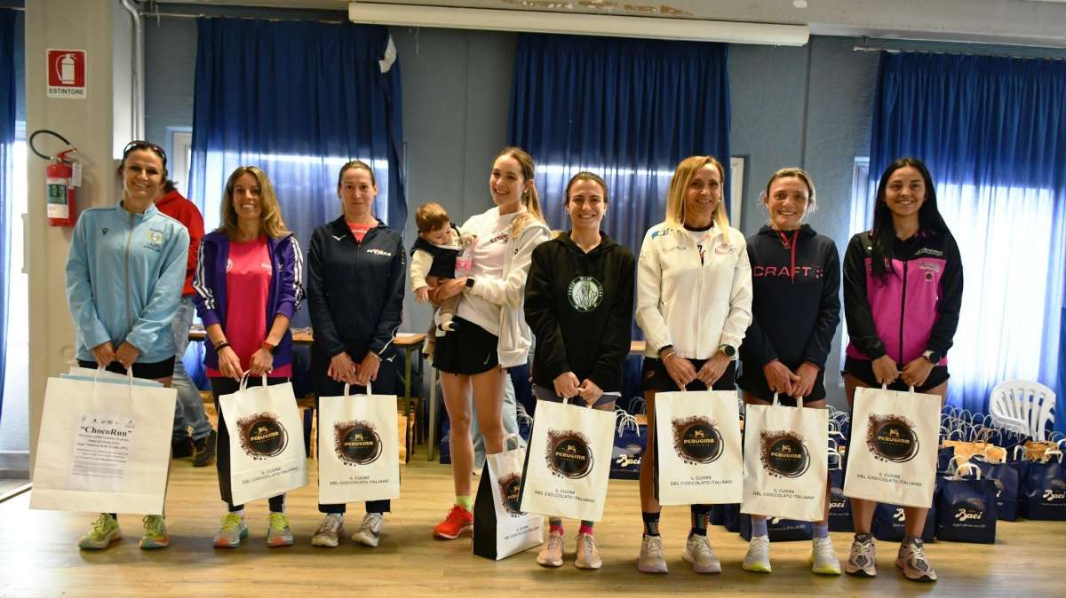 Gran successo per la "ChocoRun" e il Trofeo Circolo Dipendenti Perugina: tutti di corsa a Sant'Andrea delle Fratte