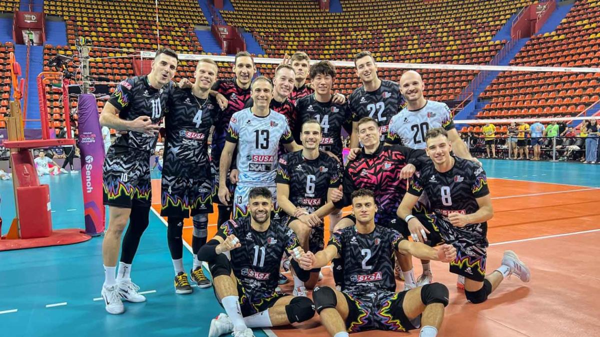 Netta vittoria (3-0) della Sir Perugia nel mondiale per Club in Brasile contro lo Swehly Sports Club