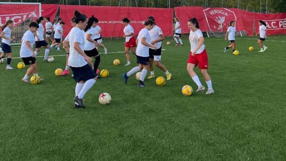 E' ripresa anche l'attività del Perugia calcio femminile in vista del campionato di Serie C