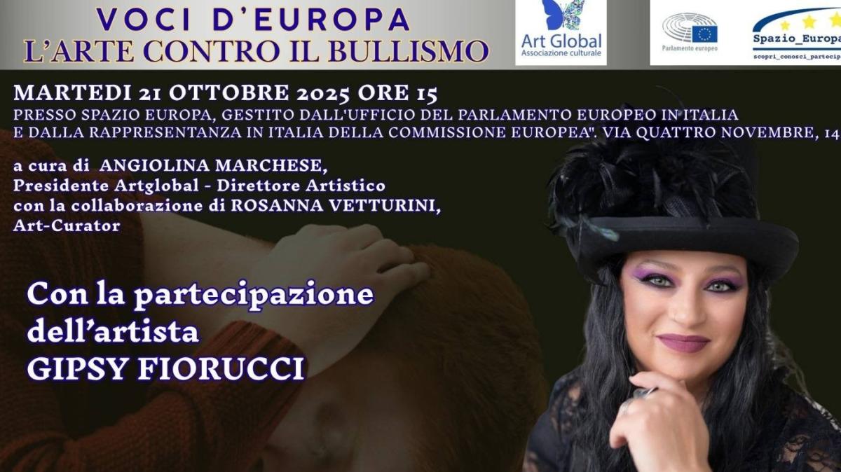 Dall'Umbria alla rassegna "Voci d'Europa - L'Arte incontra il bullismo": Gipsy Fiorucci protagonista martedì a Roma