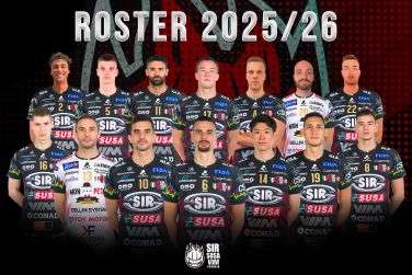 Ecco i numeri di maglia della nuova Sir Susa Vim Perugia: pronti a memorizzarli!