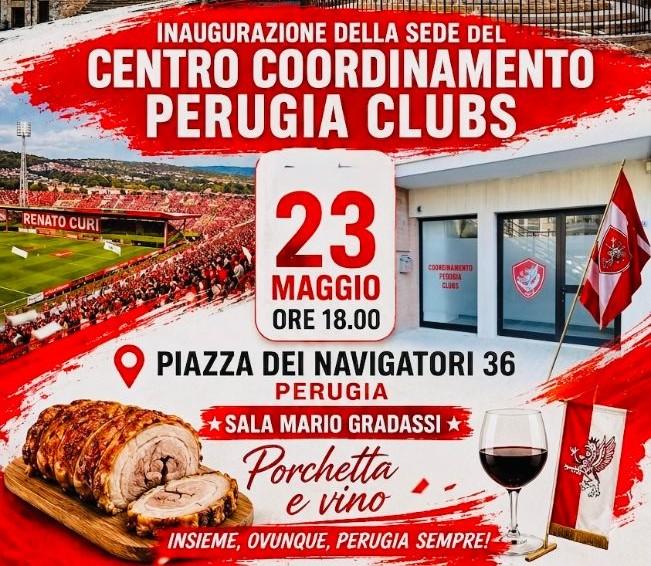 Il Centro di Coordinamento Perugia Clubs inaugura sabato la propria sede a Ferro di Cavallo