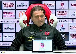 La conferenza stampa del tecnico Giovanni Tedesco per presentare la gara Sambenedettese-Perugia