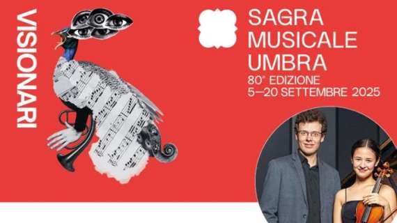 Oggi alle 18 a Torgiano c'è il concerto Schumann Visionario – 1 con Yuki Serino al violino e Martin Nobauer al pianoforte