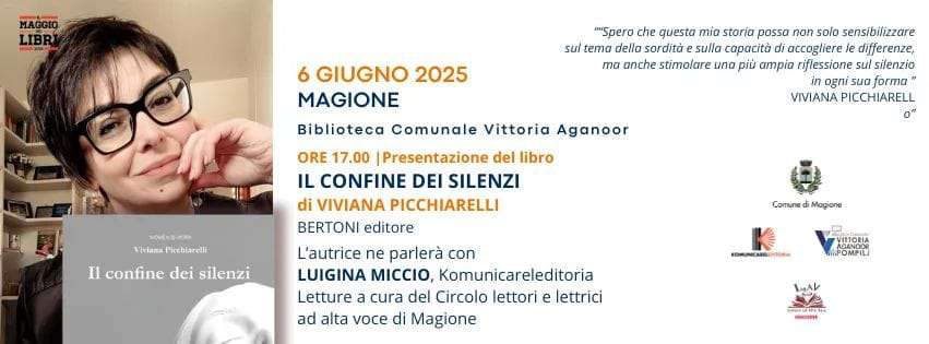 Venerdì a Magione Viviana Picchiarelli presenta il suo ultimo romanzo "