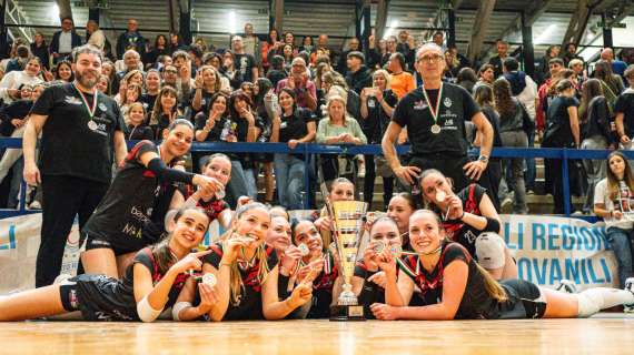 La Bartoccini Perugia in festa per il titolo regionale dell'Under 16 di coach Ziino