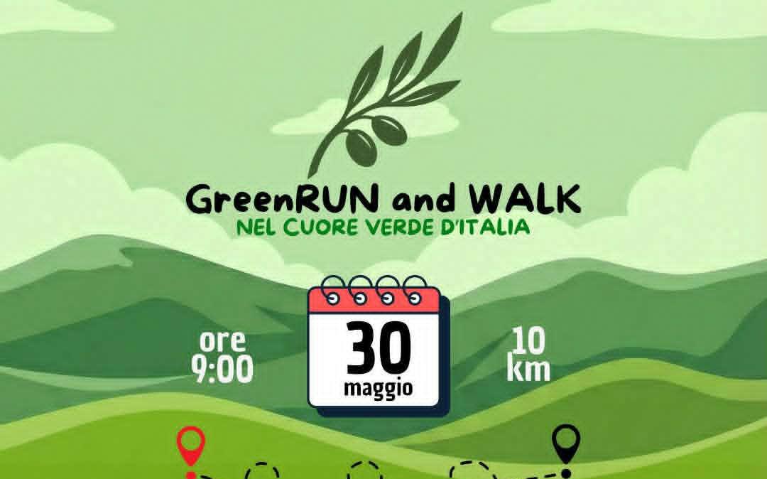 Sabato 30 maggio tra Assisi e Spello c'è "Green Run and Walk": sport, natura e sostenibilità