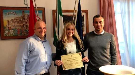 E' nata una stella! Il Comune di Corciano ha premiato l'atleta Melissa Fracassini... che sogna le Olimpiadi!