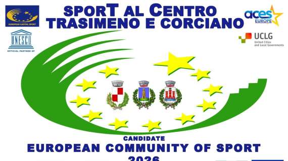 Corciano, Castiglione del Lago e Passignano vogliono diventare Comunità Europea dello Sport 2026