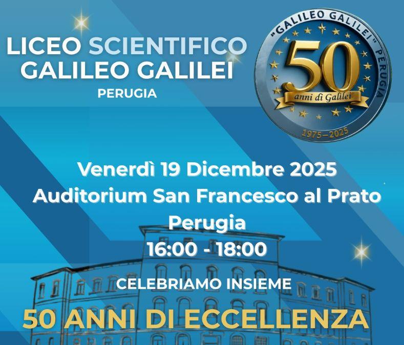 Avete frequentato lo Scientifico “Galileo Galilei” di Perugia? Allora il 19 dicembre sarà la vostra festa!