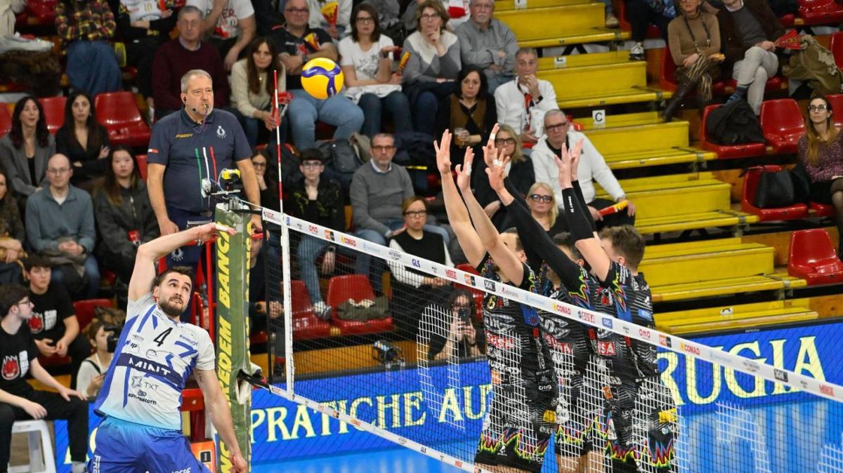 Domani la Sir Perugia in campo a Monza in gara 2 dei quarti dei play off scudetto