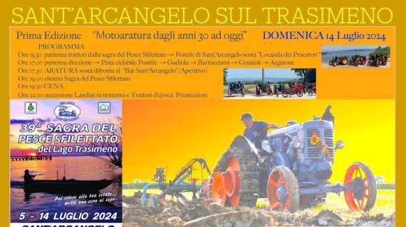 Domenica a Sant'Arcangelo di Magione la sfilata dei trattori d'epoca e la dimostrazione dell'aratura