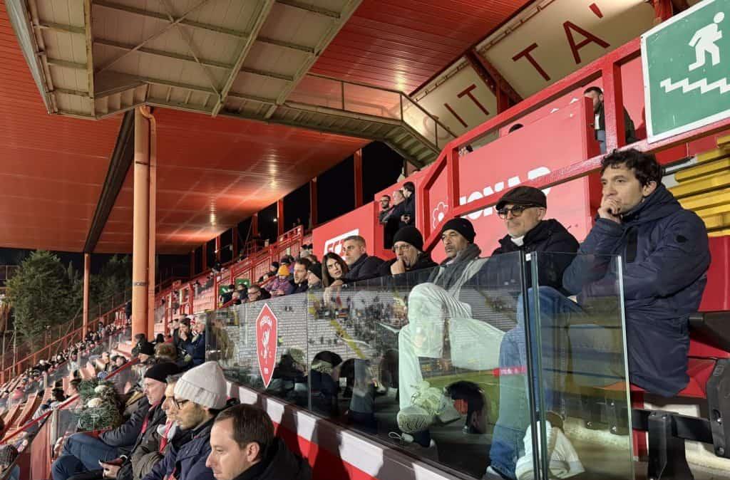 Venerdì c'erano anche gli ex campioni del Perugia al Curi per incitare la squadra contro il Ravenna