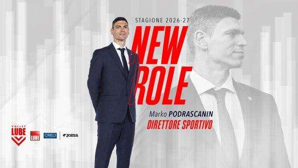 L'ex centrale della Sir Perugia Marko Podrascanin lascia l'attività agonistica e diventa direttore sportivo