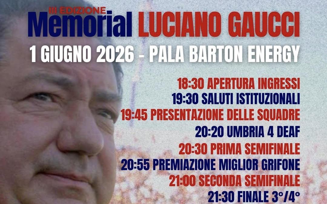 È il giorno del Memorial Luciano Gaucci! Dalle 18.30 appuntamento al PalaBarton