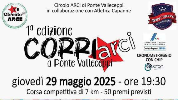 Oggi è il giorno della "CorriArci" in collaborazione... con il sexy shop! Si corre stasera a Pontevalleceppi!